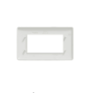 Rama decorativa Schneider Noua Unica Studio 4 module alb lucios