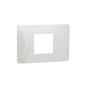 Rama decorativa Schneider Noua Unica Studio 2 module alb lucios