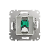Priza date Schneider Sedna Design RJ45 Cat 5E UTP alb lucios