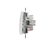 Intrerupator cap cruce Schneider Sedna Design 10A alb lucios IP20