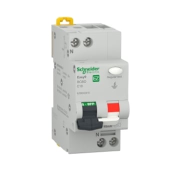 Siguranta diferentiala 1P+N 4500 AC 10mA C 10A EZ9D62610