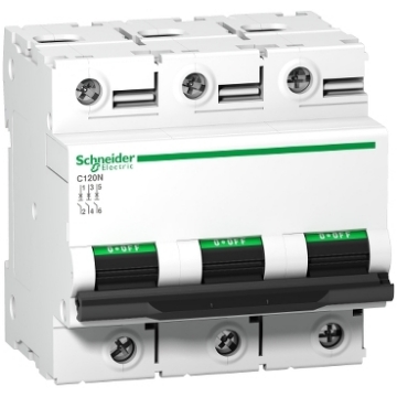 Siguranta automata Schneider Acti9 C120N 3P 100A C A9N18367