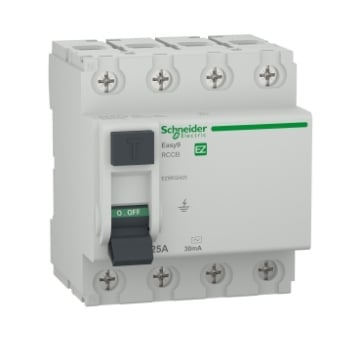 Siguranta diferentiala Schneider Easy9 RCCB 4P 25A 30mA EZ9R32425