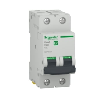 Siguranta autoamta Schneider Easy9 2P 4500 A C 20A EZ9F32220