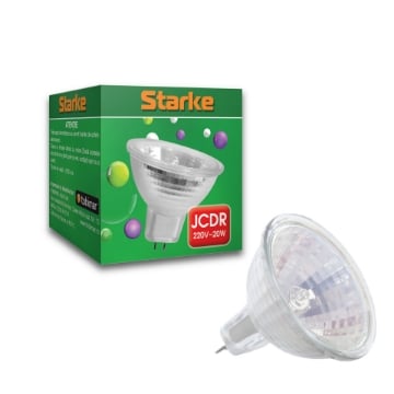 Bec halogen spot Starke 20W JCDR GU5.3 150LM lumina calda ST00194