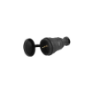 Cupla Schuko Starke cauciuc 16A 2P+E IP44 negru ST01431