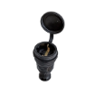 Cupla Schuko Starke cauciuc 16A 2P+E IP44 negru ST01431