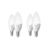 Imagine Pachet Philips Hue 4 Becuri E14 5.3W B39 470lm Bluetooth Zigbee White and Color Ambiance control asistenti vocali