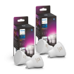 Imagine Pachet Philips Hue 4 Becuri GU10 4.3W 350lm Bluetooth Zigbee White and Color Ambiance control asistenti vocali