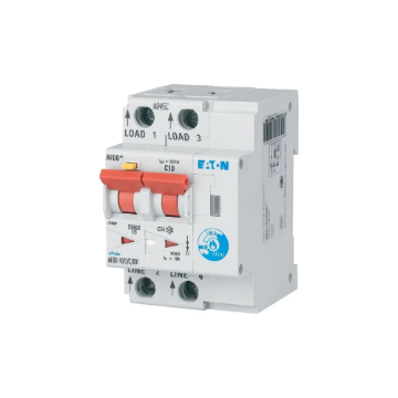 Intreruptor automat diferential RCBO detectie arc electric Eaton AFDD C 10A 2P 30mA AC 187173