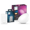 Pachet Philips Hue Veioza alba Go BT 6W 520lm Dimmer Switch Bluetooth Zigbee White and Color Ambiance compatibil asistenti virtuali
