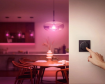 Imagine Pachet Philips Hue Lightstrip 2ml baza 20W 1700lm White and Color Ambiance si Intrerupator negru touch IP20 Bluetooth Zigbee