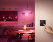 Pachet Philips Hue Lightstrip 2ml baza 20W 1700lm White and Color Ambiance si Intrerupator negru touch IP20 Bluetooth Zigbee