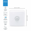 Pachet WiZ Connected 3 becuri LED Philips Smart 4.9W E14 470lm lumanare RGB Senzor miscare smart raza actiune 3m