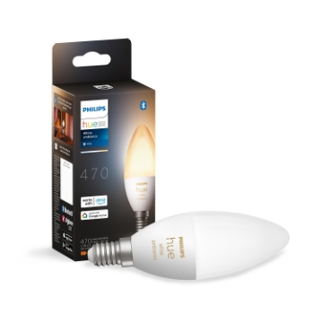 Bec LED Philips Hue BT E14 B39 5.2W 470lm White Ambiance