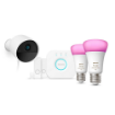 Starter Kit Philips Hue Secure Camera supraveghere video Wireless IR 1080P 2x11W E27 Hue Bridge Senzor Contact