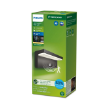 Aplica LED exterior Philips Bustan UE Anthracite cu senzor miscare 3.8W 800lm 2700K IP44