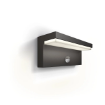 Aplica LED exterior Philips Bustan UE Anthracite cu senzor miscare 3.8W 800lm 2700K IP44