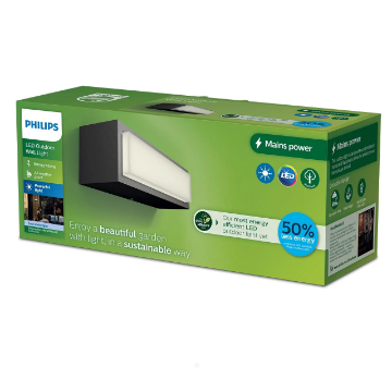 Aplica LED exterior Philips Stratosphere UE Anthracite 3.8W 4000K 800LM IP44