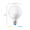 Imagine Bec LED WiZ Connected E27 G95 11W 1055lm Tunable White