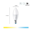 Imagine Bec LED WiZ Connected E14 C37 4.9W 470lm Tunable White