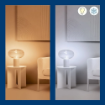 Bec LED WiZ Connected Clear Glass E27 A60 7W 806lm Tunable White