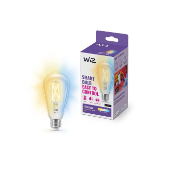 Imagine Bec LED WiZ Connected Clear Glass E27 ST64 7W 806lm Tunable White