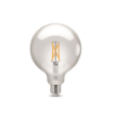 Bec LED WiZ Connected Clear Glass E27 G125 7W 806lm Tunable White