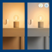 Bec LED WiZ Connected Clear Glass E27 G125 7W 806lm Tunable White