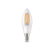 Bec LED WiZ Connected Clear Glass E14 C35 4.9W 470lm Tunable White