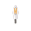 Imagine Bec LED WiZ Connected Clear Glass E14 C35 4.9W 470lm Tunable White