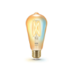 Bec LED WiZ Connected Amber Glass E27 ST64 7W 640lm Tunable White