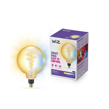 Imagine Bec LED WiZ Connected Amber Glass E27 G200 6W 390lm Tunable White