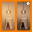 Bec LED WiZ Connected Amber Glass E27 G200 6W 390lm Tunable White