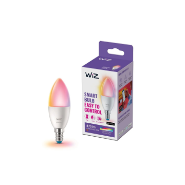 Bec LED WiZ Connected E14 C37 4.9W 470lm RGBW