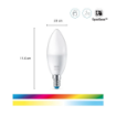 Bec LED WiZ Connected E14 C37 4.9W 470lm RGBW