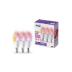 Set 3 becuri LED WiZ Connected E14 C37 4.9W 470lm RGBW