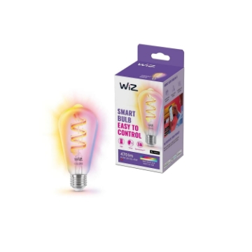 Bec LED WiZ Connected E27 ST64 6.3W 470lm RGBW