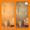 Set 2 becuri LED WiZ Connected Amber Glass E27 ST64 7W 640lm Tunable White