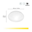 Plafoniera LED smart rotunda WiZ Connected Adria White 17W 1600lm 2700k IP20