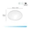 Plafoniera LED smart rotunda WiZ Connected Adria White 17W 1700lm 4000k IP20