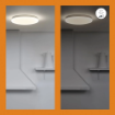 Plafoniera LED smart rotunda WiZ Connected Adria White 17W 1700lm 4000k IP20