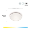 Imagine Plafoniera LED alba WiZ Connected SuperSlim Round 14W 1300lm Tunable White