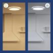 Plafoniera LED smart alba WiZ Connected SuperSlim Round 14W 1300lm Tunable White