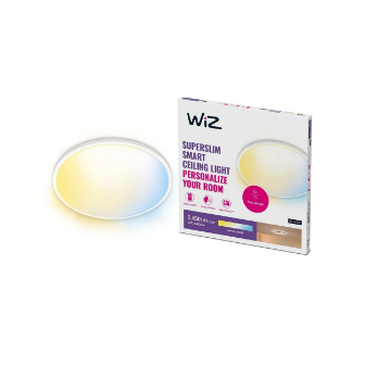 Plafoniera LED smart alba WiZ Connected SuperSlim Round 22W 2450lm Tunable White