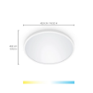 Imagine Plafoniera LED alba WiZ Connected SuperSlim Round 22W 2450lm Tunable White