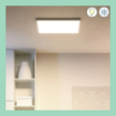 Plafoniera LED smart alba WiZ Connected SuperSlim Square 36W 3400lm Tunable White