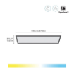 Plafoniera LED smart neagra WiZ Connected SuperSlim RT 36W 3400lm Tunable White