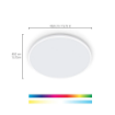 Plafoniera LED smart alba WiZ Connected Rune Round 21W 2100lm RGBW