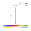 Lampadar LED WiZ Connected Pole Floor 13W 1080lm RGBW Bluetooth WIFI